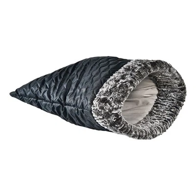 שק שינה לחתול/מיטת חיות מחמד סגורה למחצה-